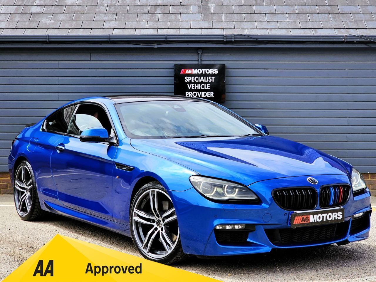 BMW 6 SERIES 3.0 640D M SPORT 2d 309 BHP SONIC SPEED BLUE. STUNNING